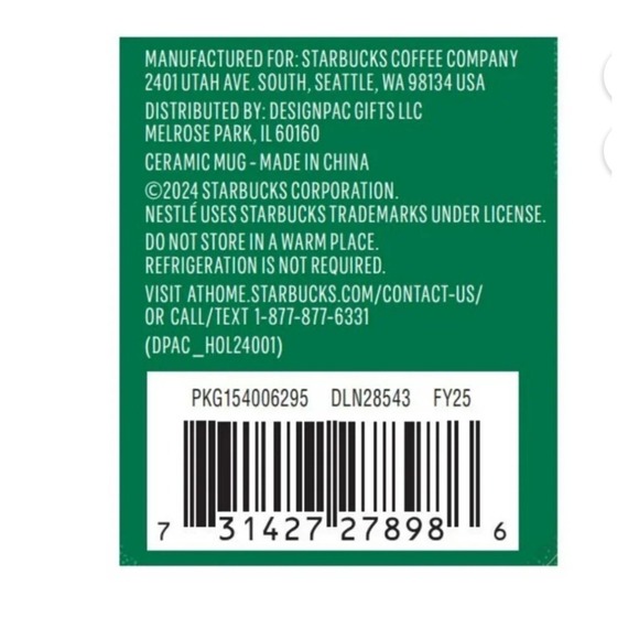 Starbucks Red Mug 16oz with Coffee Holiday Blend Gift 2024 LIMITED EDITION! NEW - Picture 3 of 12